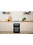  image of indesit-id5v92kmw-50cm-electric-twin-cavity-single-oven-cooker-white