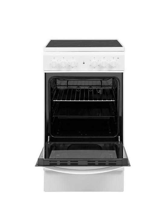 stillFront image of indesit-is5v4khw-50cm-widenbspelectric-single-oven-cooker-white