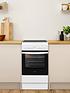  image of indesit-is5v4khw-50cm-widenbspelectric-single-oven-cooker-white