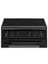 image of hotpoint-hd5v92kcb-50cmnbspwide-electric-twin-cavity-single-oven-cooker-black