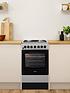  image of indesit-is5g4phss-50cm-dual-fuel-single-oven-cooker-stainless-steel