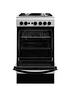  image of indesit-is5g1pmss-50cm-gas-single-oven-cooker-silver