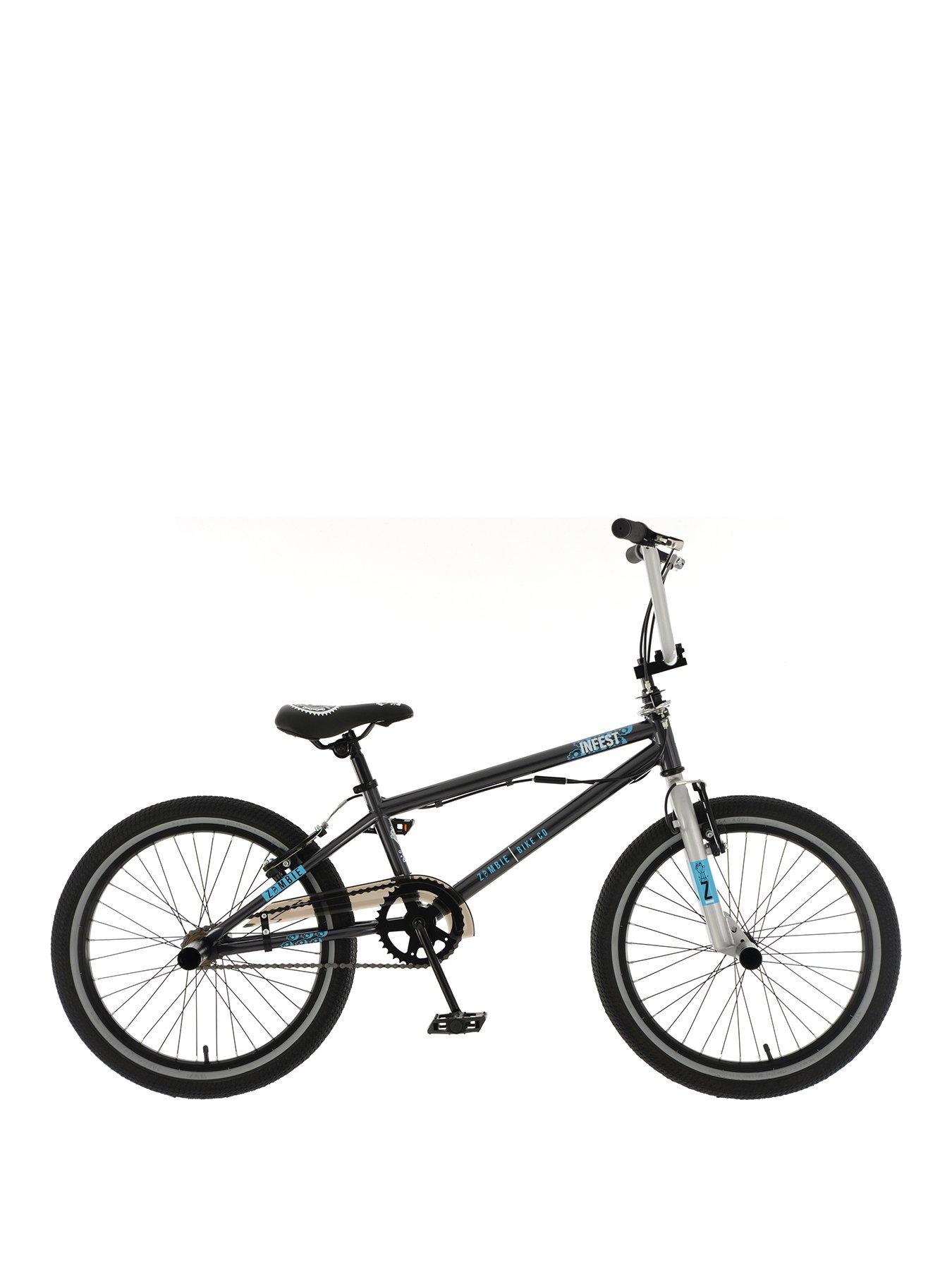 Image 1 of 7 of Zombie Infest Boys 20" Wheel BMX with Giro and 1 Set of Pegs