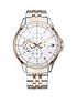  image of tommy-hilfiger-silver-and-carnation-gold-chronograph-dial-two-tone-stainless-steel-bracelet-mens-watch