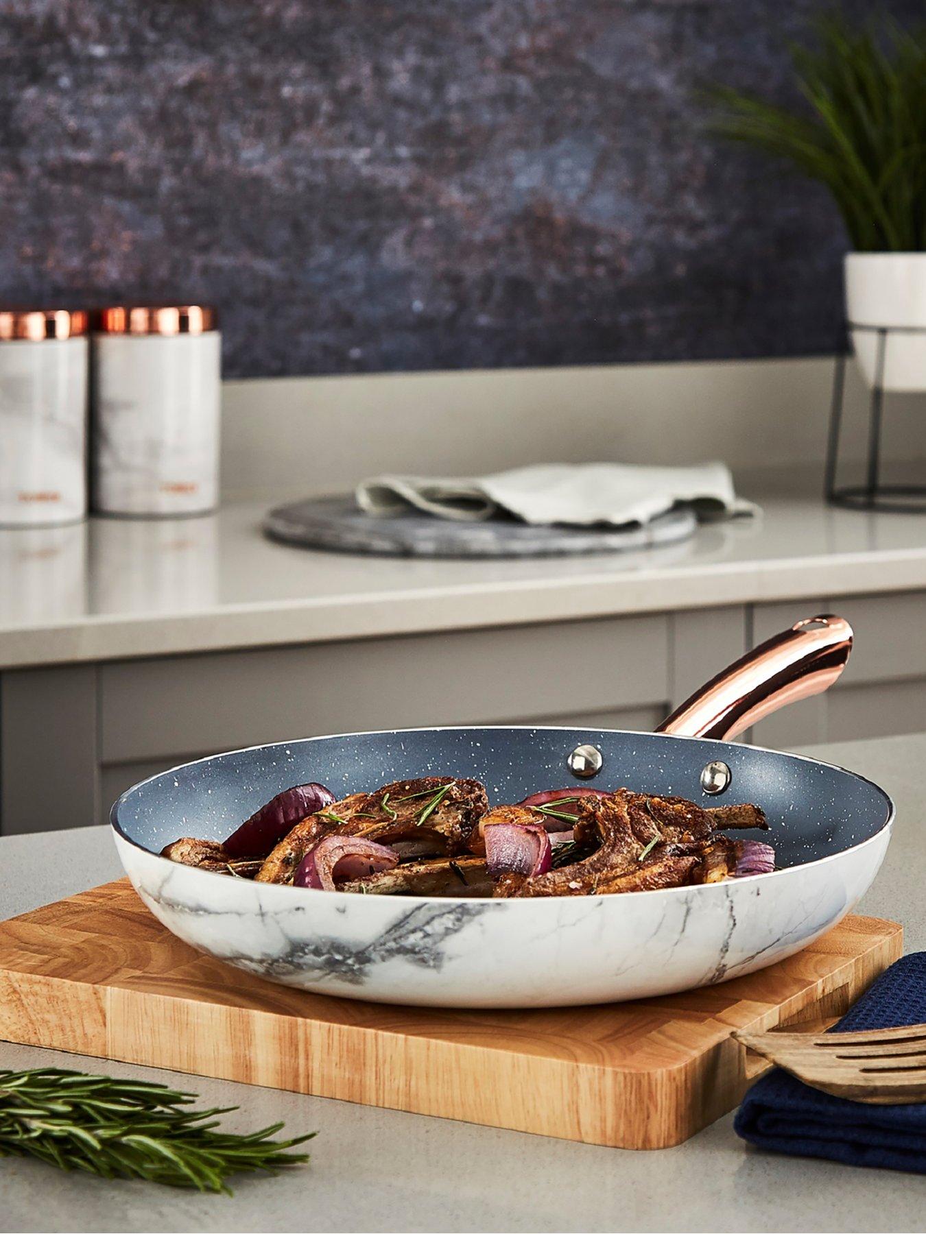  image of tower-marble-rose-gold-edition-set-of-2-frying-pans
