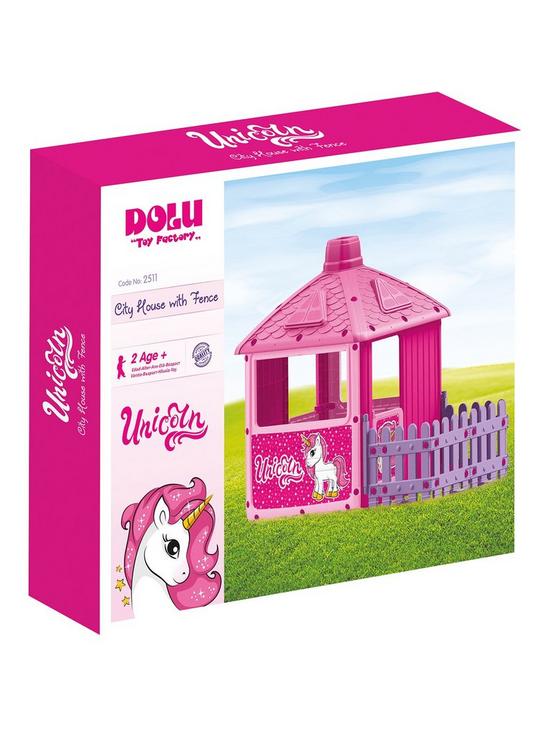 stillFront image of dolu-city-play-house-with-fence-pink