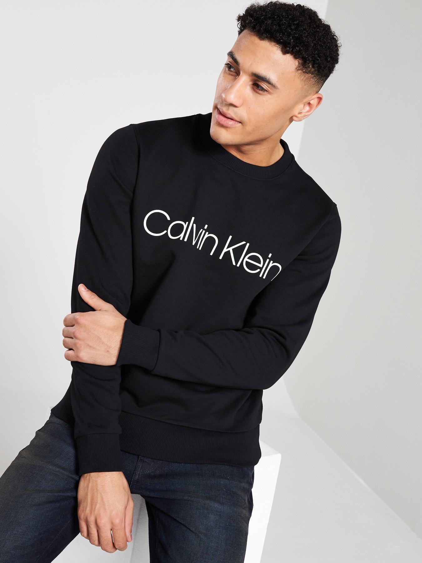 black calvin klein sweatshirt mens