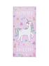  image of catherine-lansfield-unicorn-beach-towel