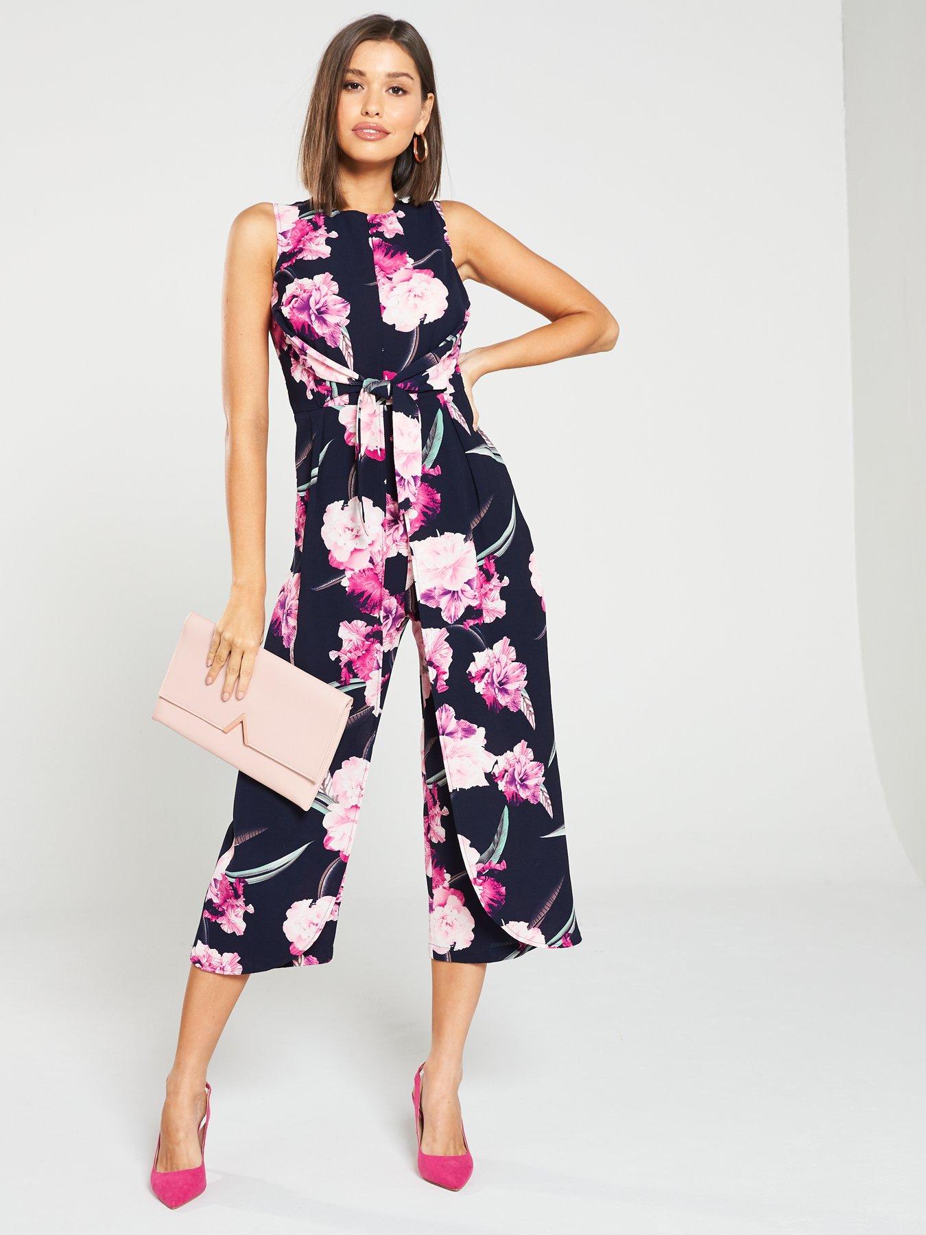 knot front culotte jumpsuit