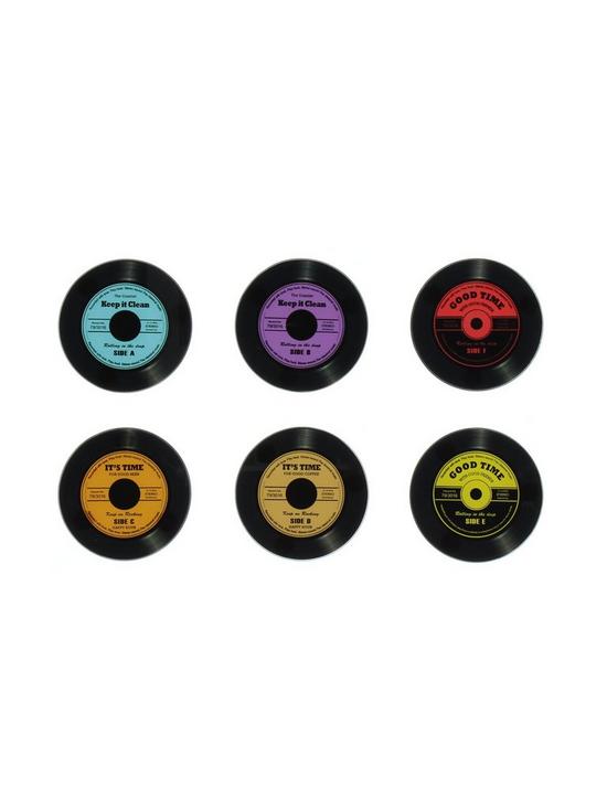 stillFront image of musicology-glass-record-coasters-ndash-set-of-6
