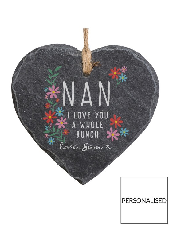 stillFront image of the-personalised-memento-company-personalised-nan-i-love-you-a-whole-bunch-hanging-slate