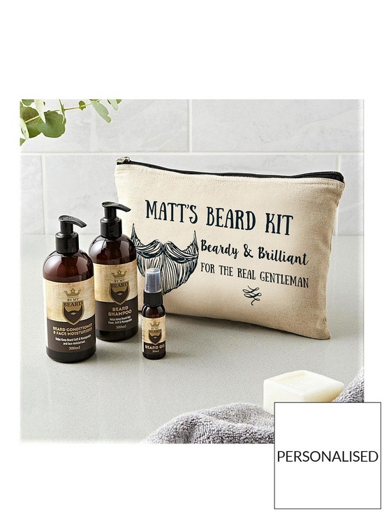 front image of the-personalised-memento-company-personalised-beard-kit
