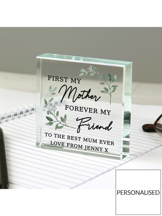 stillFront image of the-personalised-memento-company-personalised-first-my-mother-forever-my-friend-crystal-token