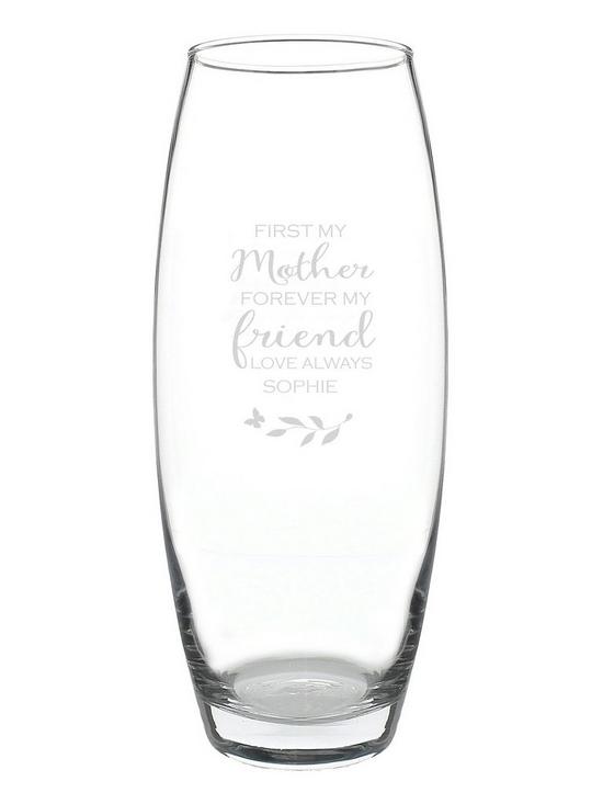 stillFront image of the-personalised-memento-company-personalised-first-my-mother-forever-my-friend-bullet-vase