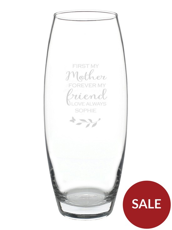 stillFront image of the-personalised-memento-company-personalised-first-my-mother-forever-my-friend-bullet-vase