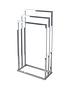  image of lloyd-pascal-3-rail-towel-stand-with-rectangular-bas