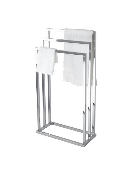 stillFront image of lloyd-pascal-3-rail-towel-stand-with-rectangular-bas