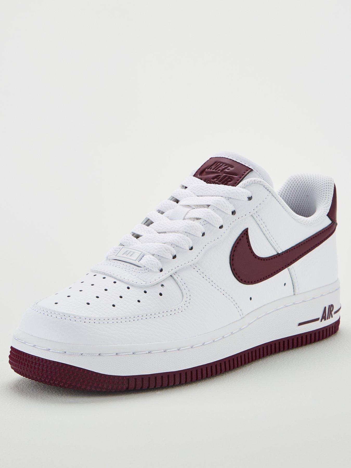 af1 maroon swoosh