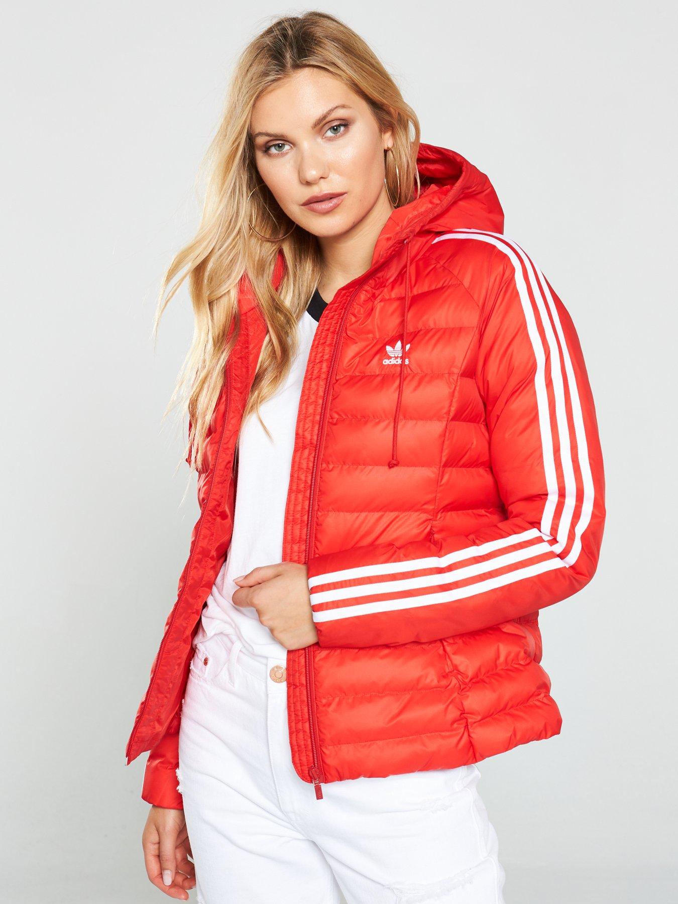 adidas red padded jacket