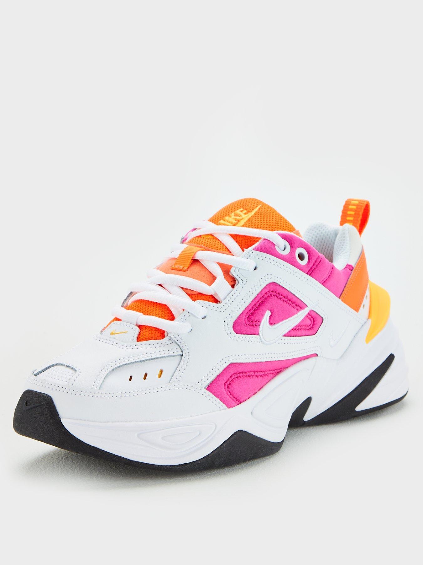 nike m2k tekno pink orange