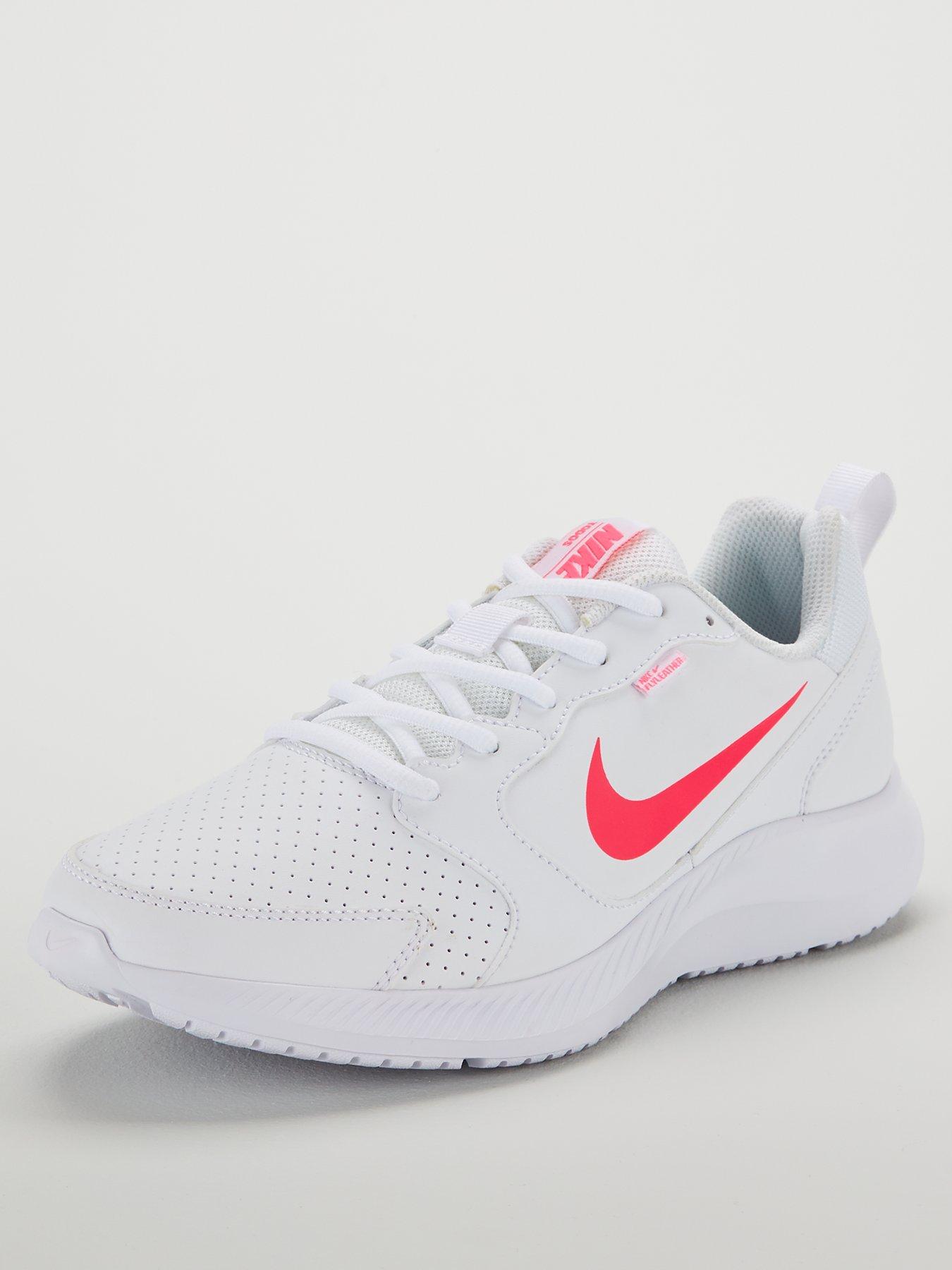 nike pink leather trainers