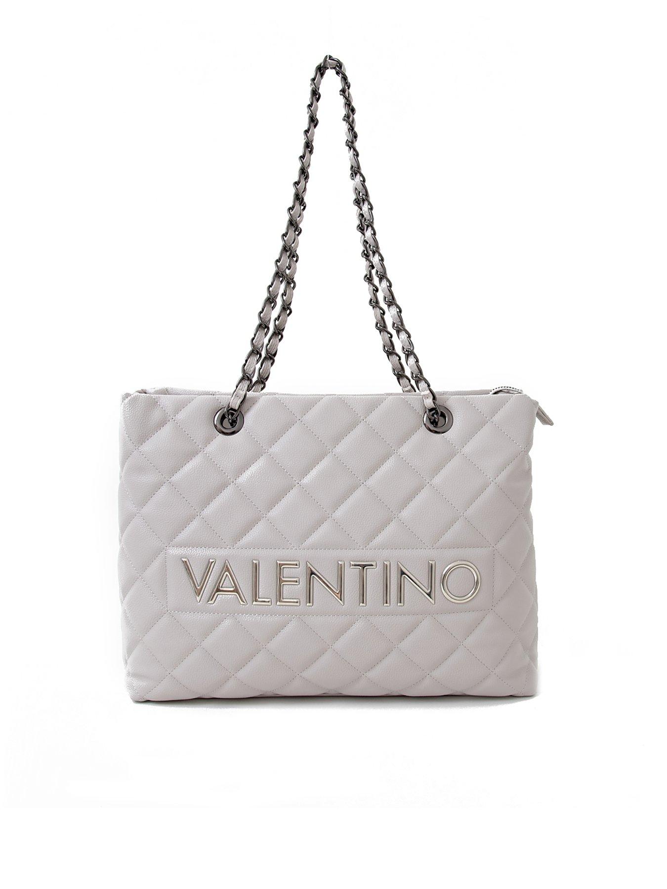 valentino by mario valentino crosshatch tote bag in black