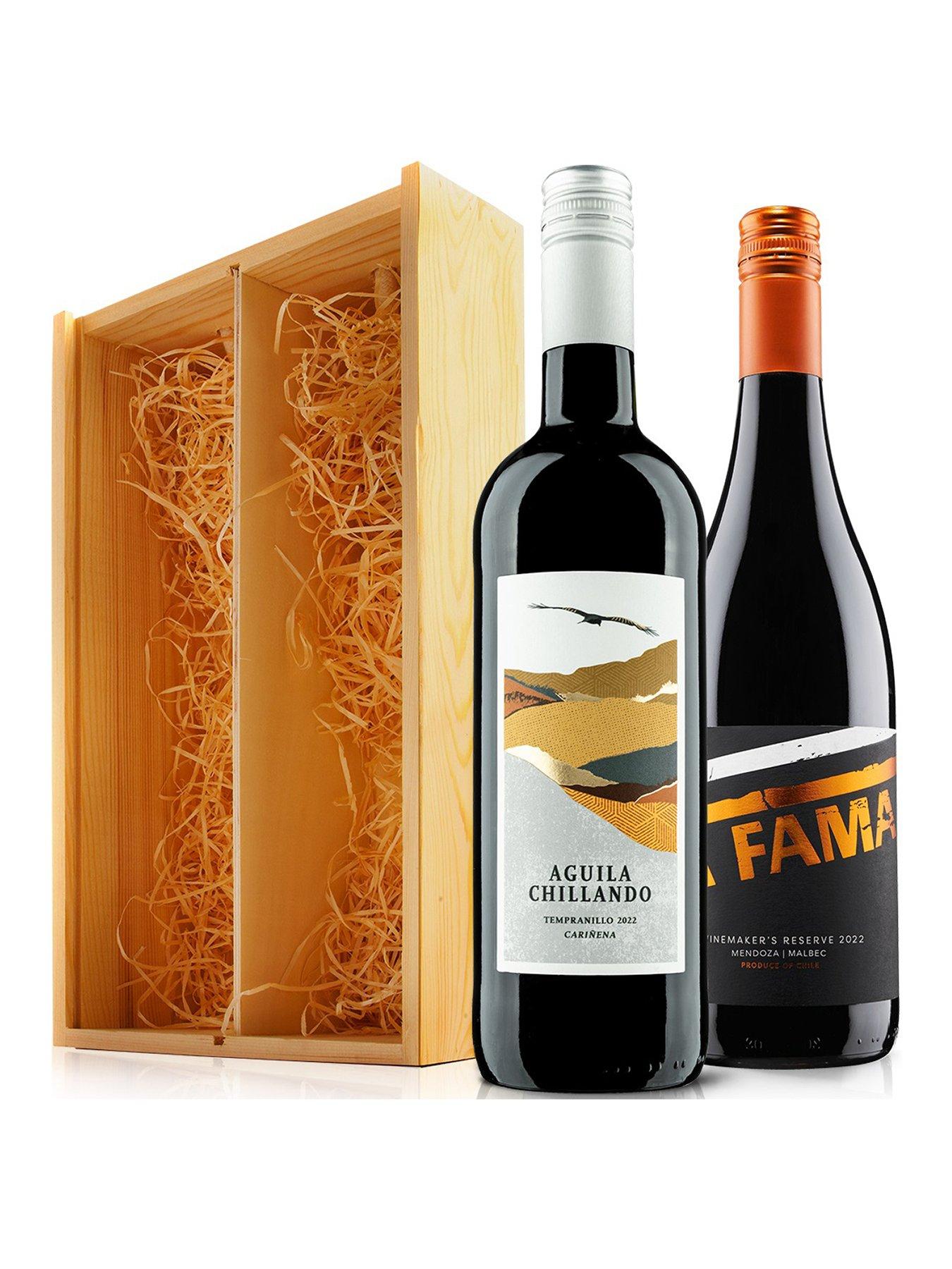 undefined Two Bottles of Red Wine In a Wooden Giftbox