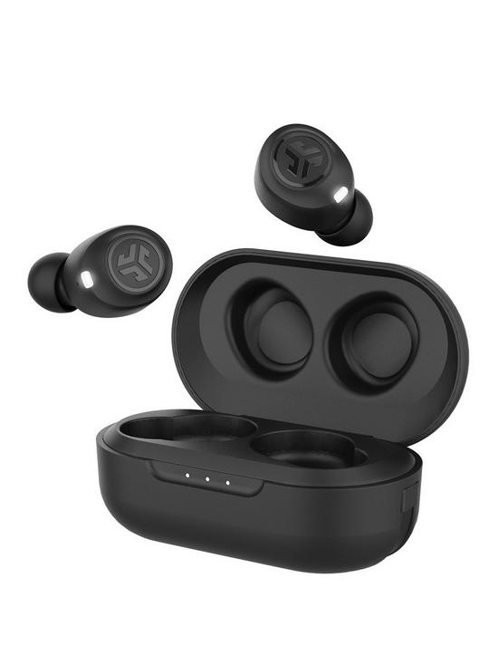 front image of jlab-jbuds-air-true-wireless-bluetooth-earbuds-with-voice-assistant-compatibility-and-charging-case