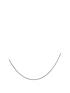  image of the-love-silver-collection-sterling-silver-18in-fine-spiga-chain-necklace