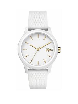 Lacoste Lacoste Lacoste White And Gold Detail Dial White Silicone Strap  ... Picture