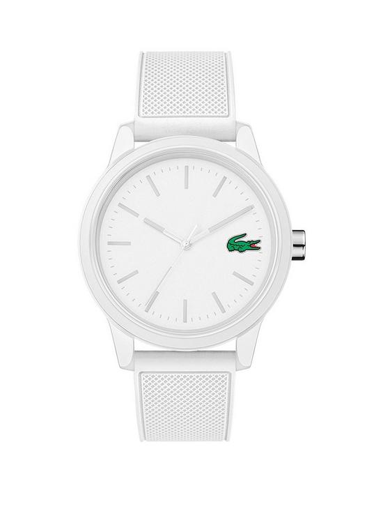 front image of lacoste-1212-white-dial-white-strap-mens-watch