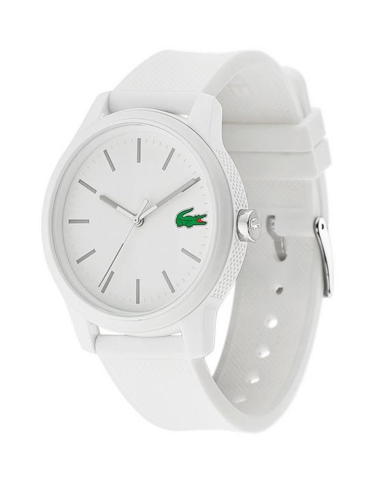 stillFront image of lacoste-1212-white-dial-white-strap-mens-watch