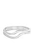  image of the-love-silver-collection-sterling-silver-double-wave-ring