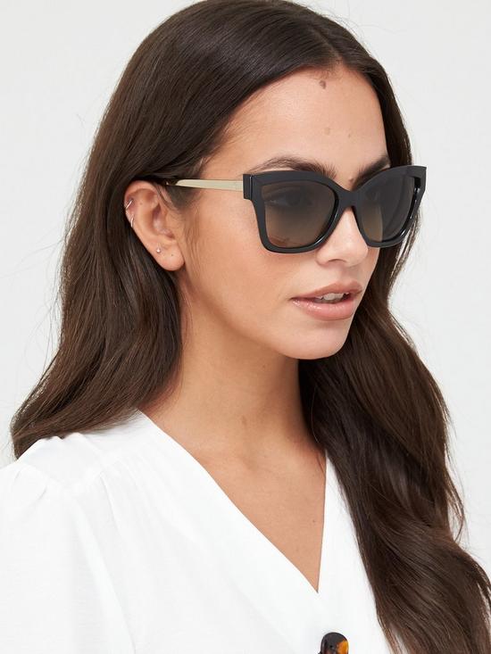 front image of michael-kors-barbados-square-sunglasses-black