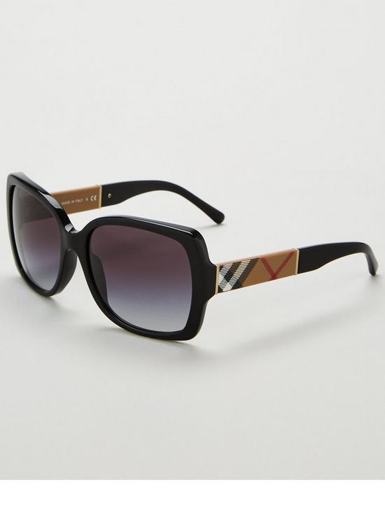 front image of burberry-square-sunglasses--nbspblack