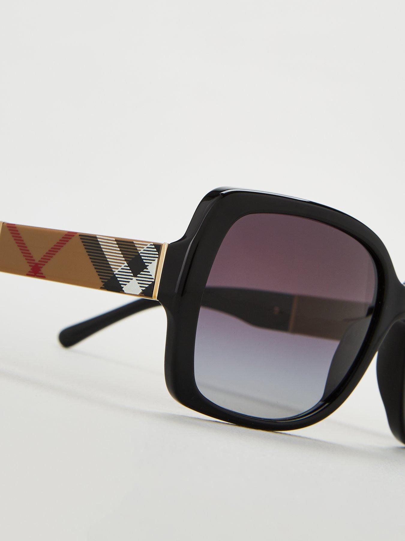 Image 3 of 4 of Burberry Square Sunglasses -&nbsp;Black