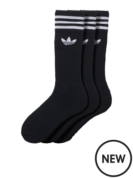 adidas-originals-3-pack-of-solid-crew-socks-black