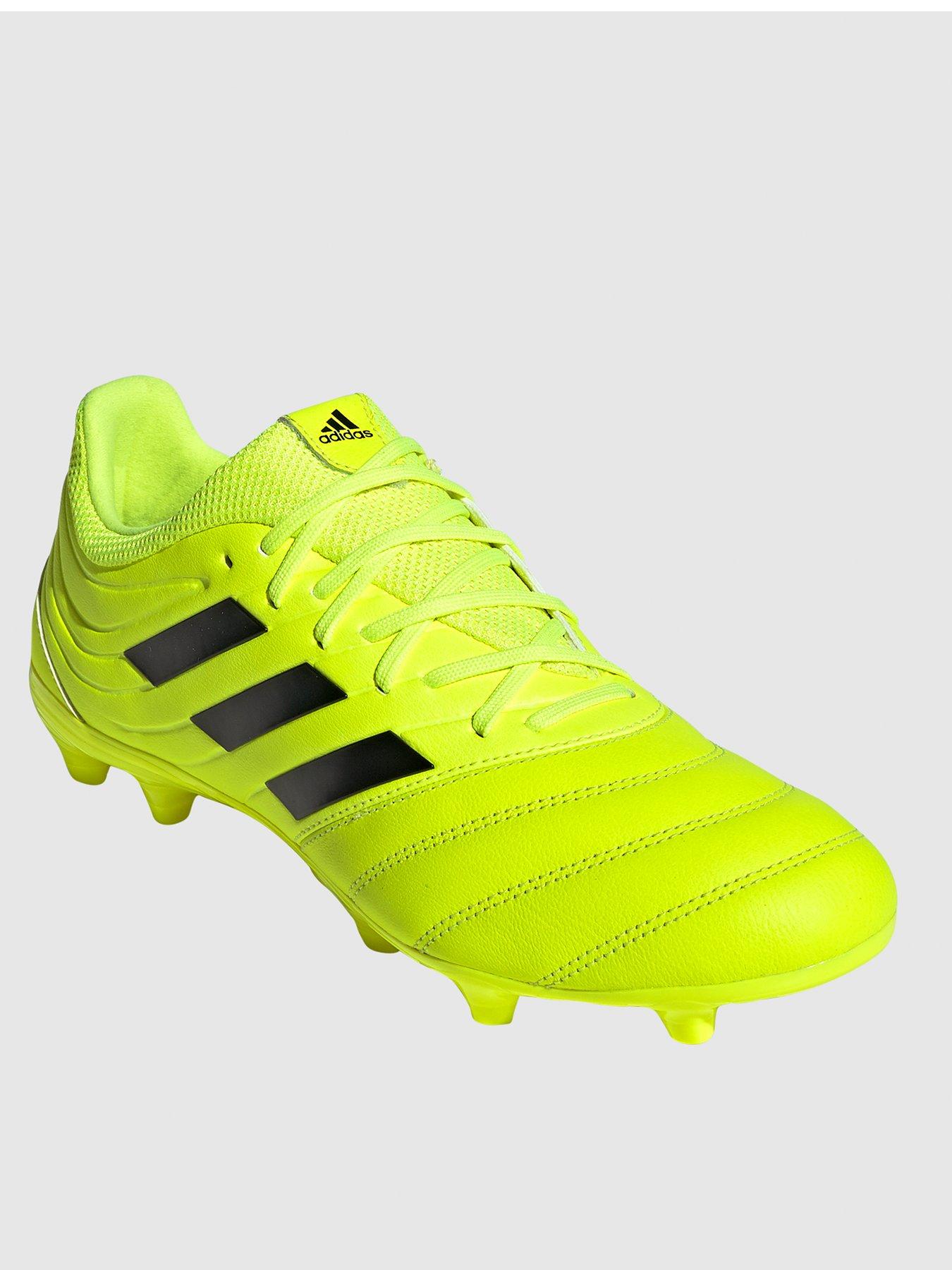 yellow adidas football boots