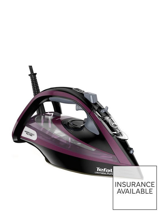 front image of tefal-steam-iron-350ml-ultimate-pure-antiscale-fv9830
