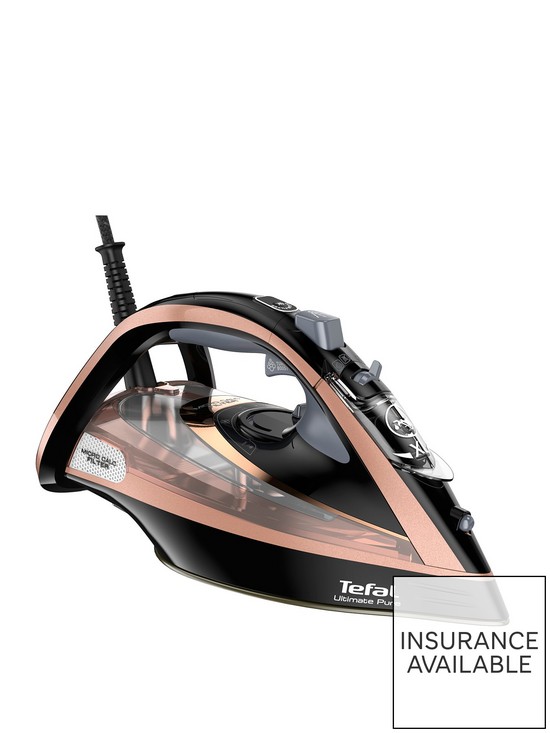 front image of tefal-steam-iron-350ml-ultimate-pure-antiscale-fv9845