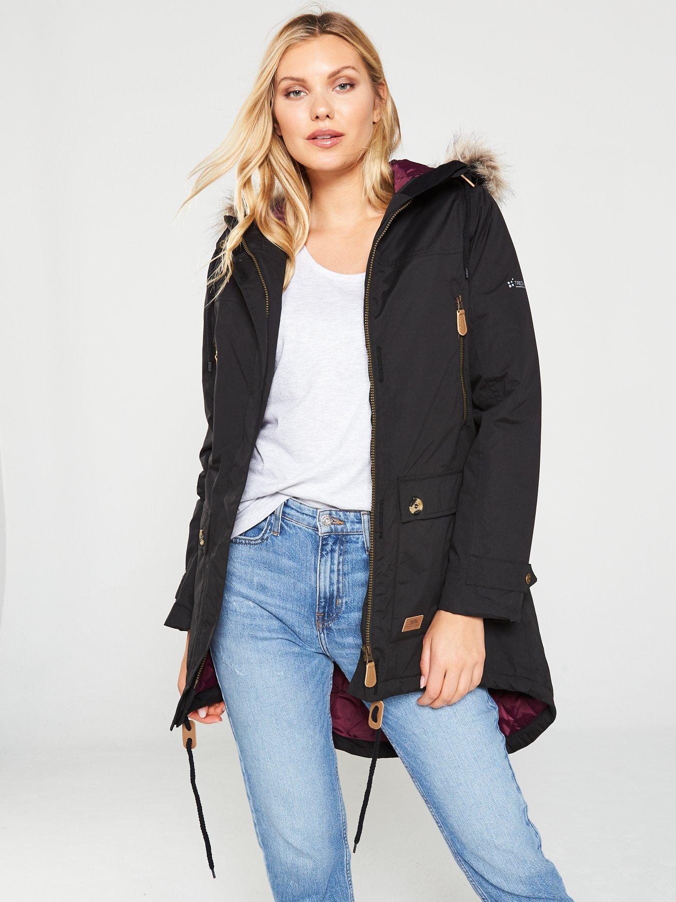 Trespass dolly parka womens sale