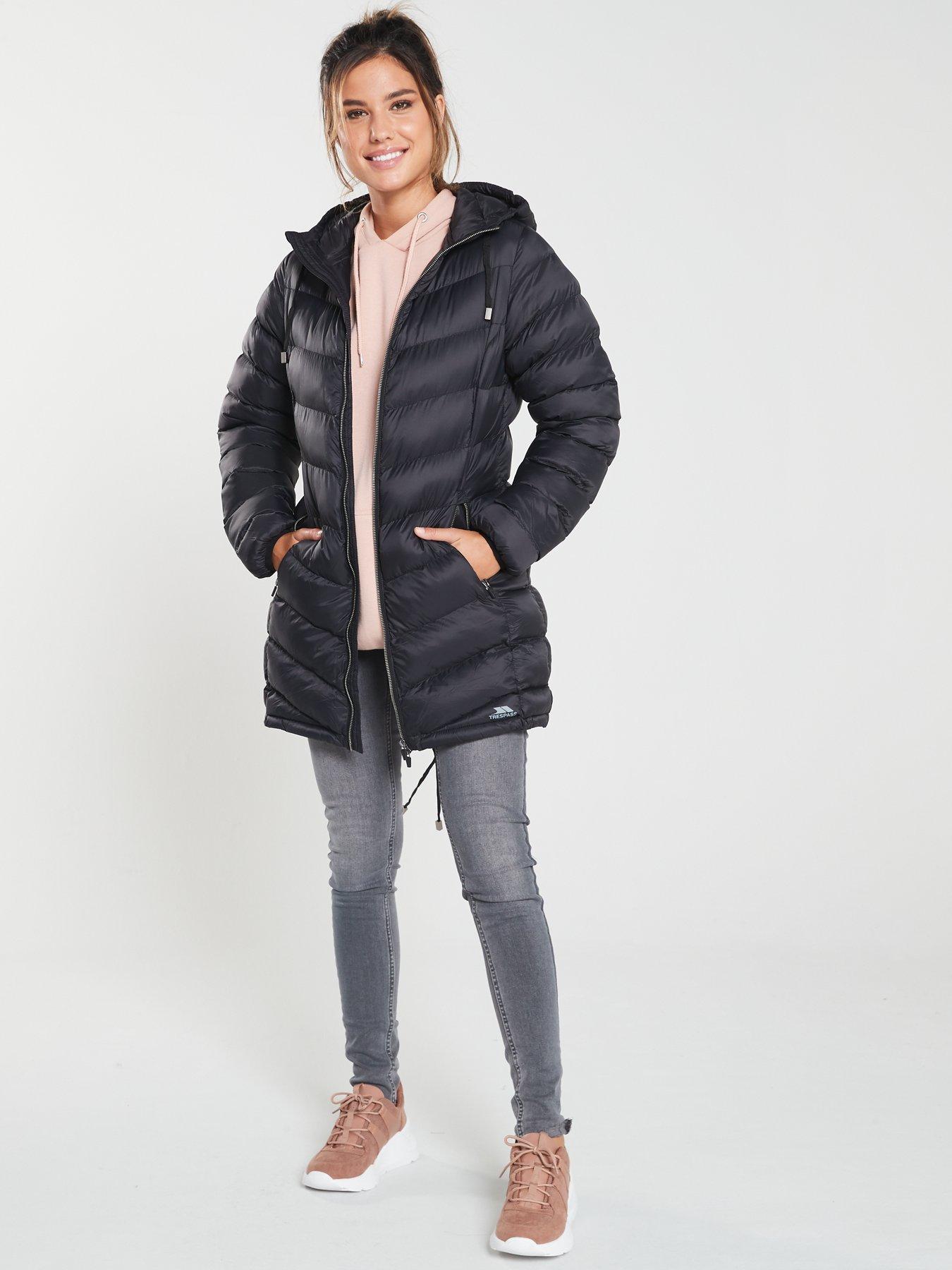 Trespass long padded on sale coat