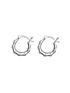  image of the-love-silver-collection-sterling-silver-bamboo-creole-hoop-earrings