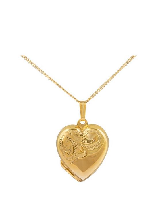 front image of love-gold-9ct-rolled-gold-heart-locket-pendant