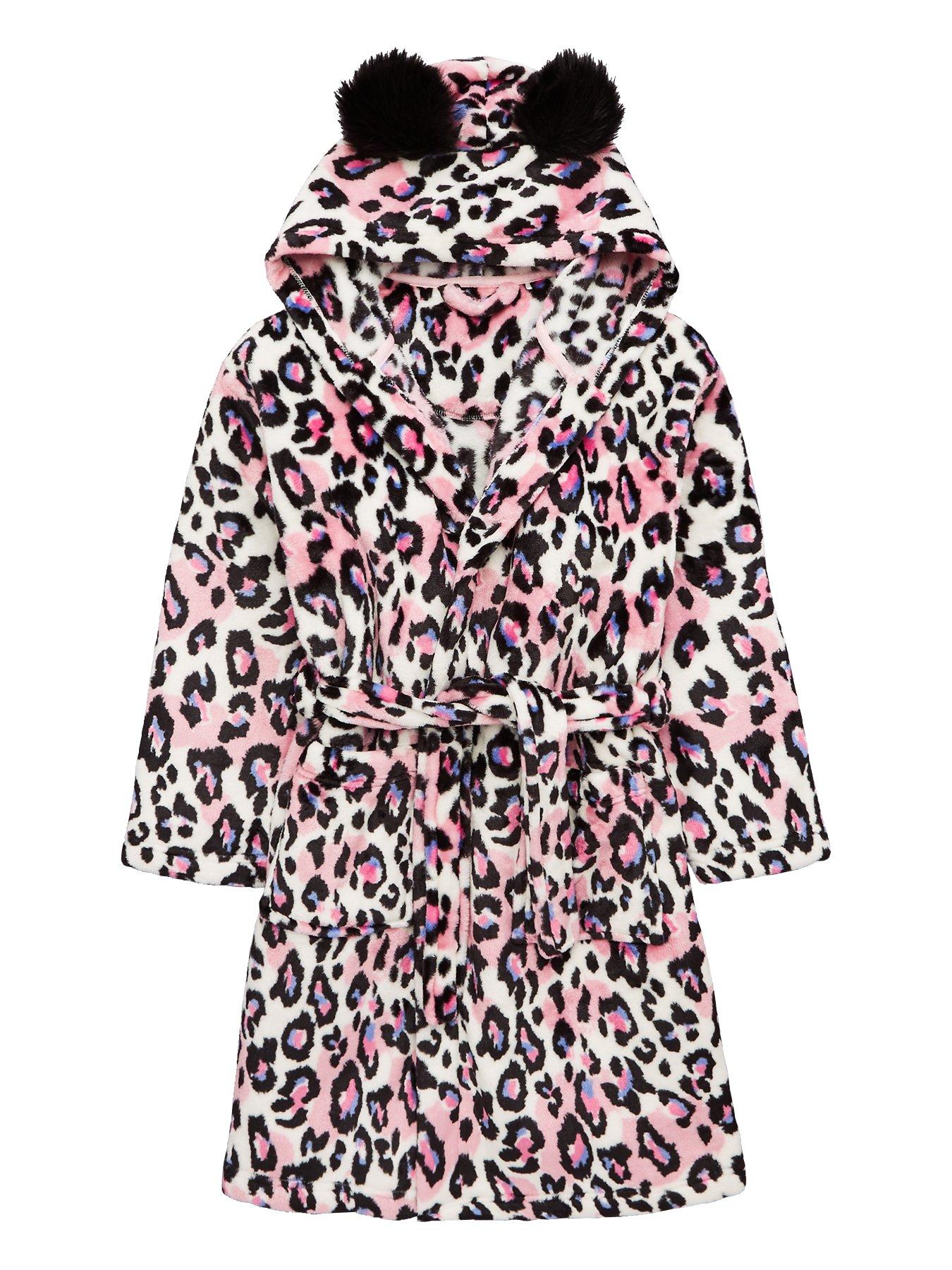 animal print dressing gown