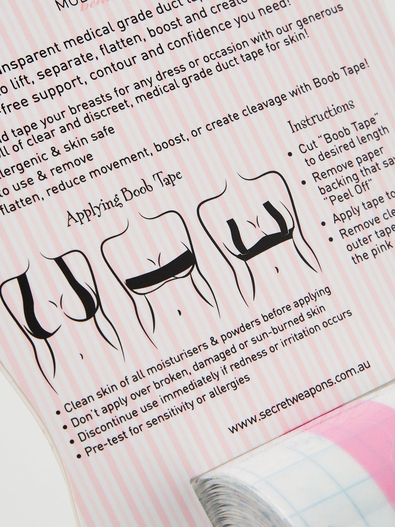 back image of secret-weapons-boob-tape