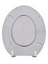  image of aqualona-grey-tongue-and-groove-toilet-seat