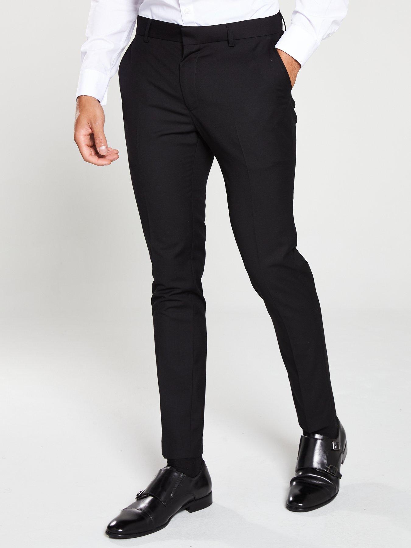 black skinny work trousers