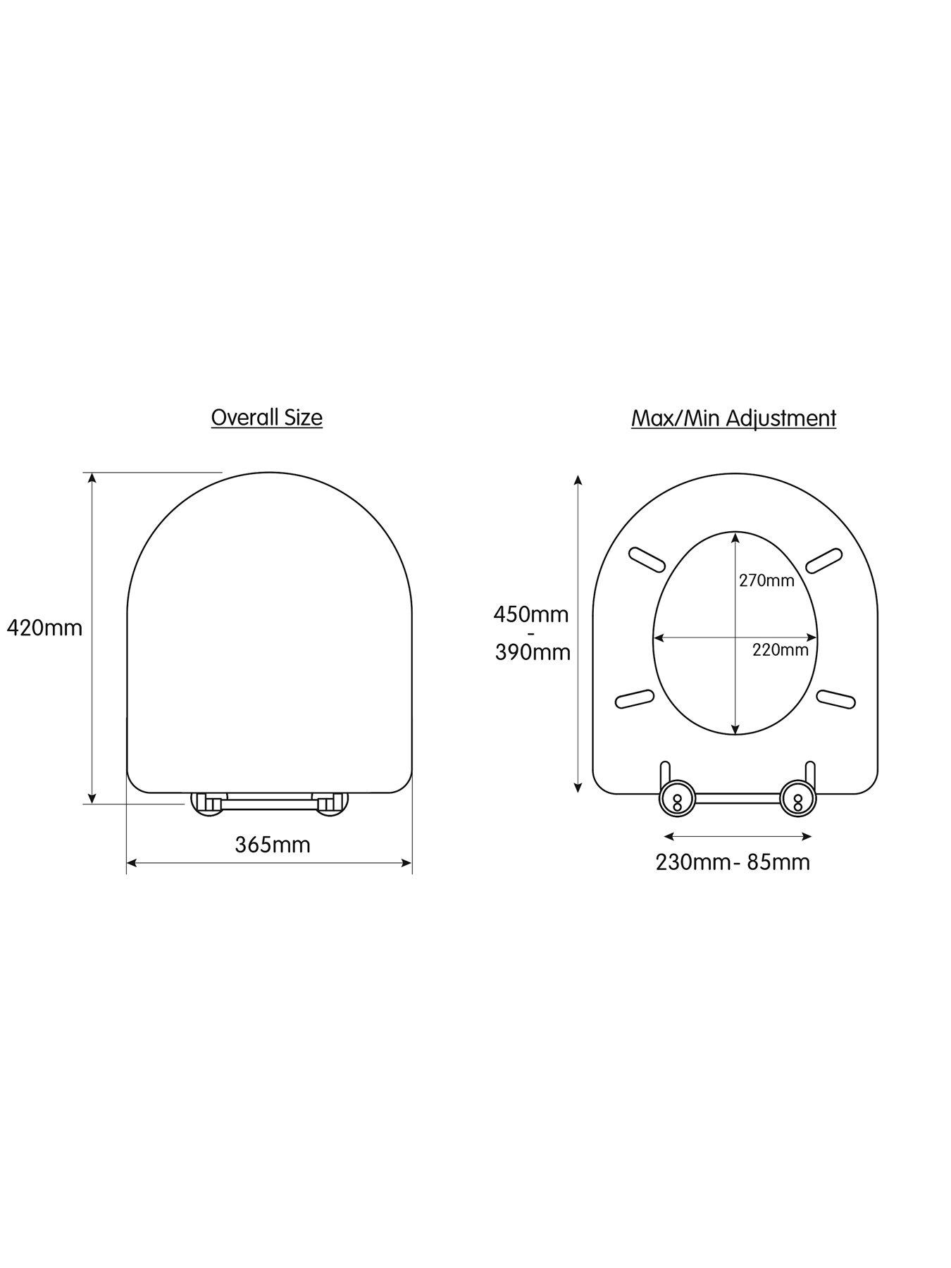 Image 6 of 7 of Croydex Eyre Flexi-Fix Toilet Seat