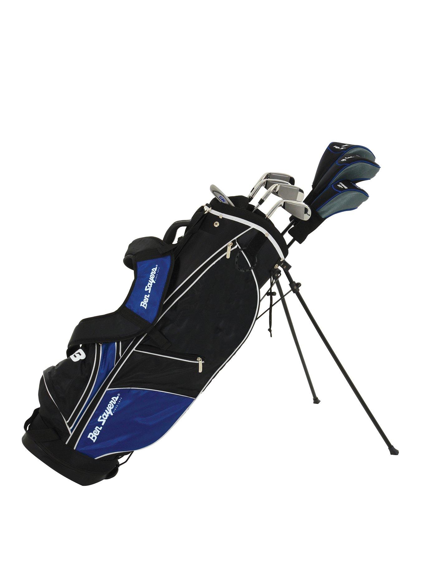  image of ben-sayers-ben-sayersm8-8-club-package-set-black-stand-bag-graphitesteel-mens-right-hand